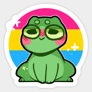 pride frog- Pansexual Variant Sticker